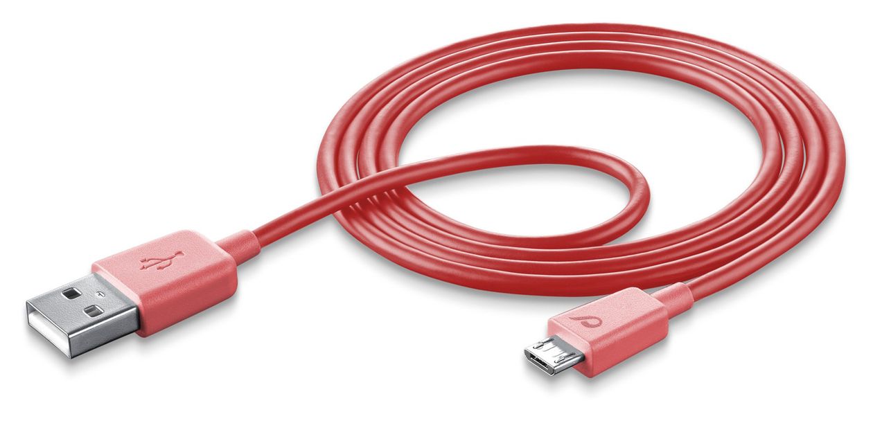Stylecolor Cable USB A auf Micro-USB B Männlich 1 m  (Pink) 
