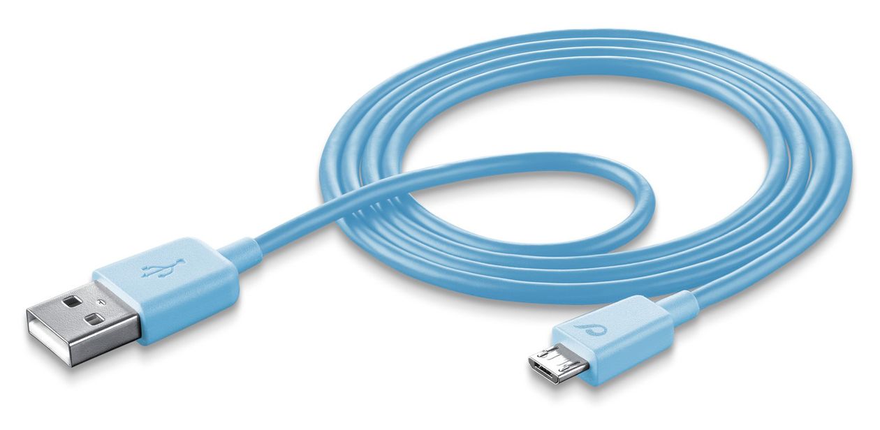 Stylecolor Cable USB A auf Micro-USB B Männlich 1 m  (Blau) 