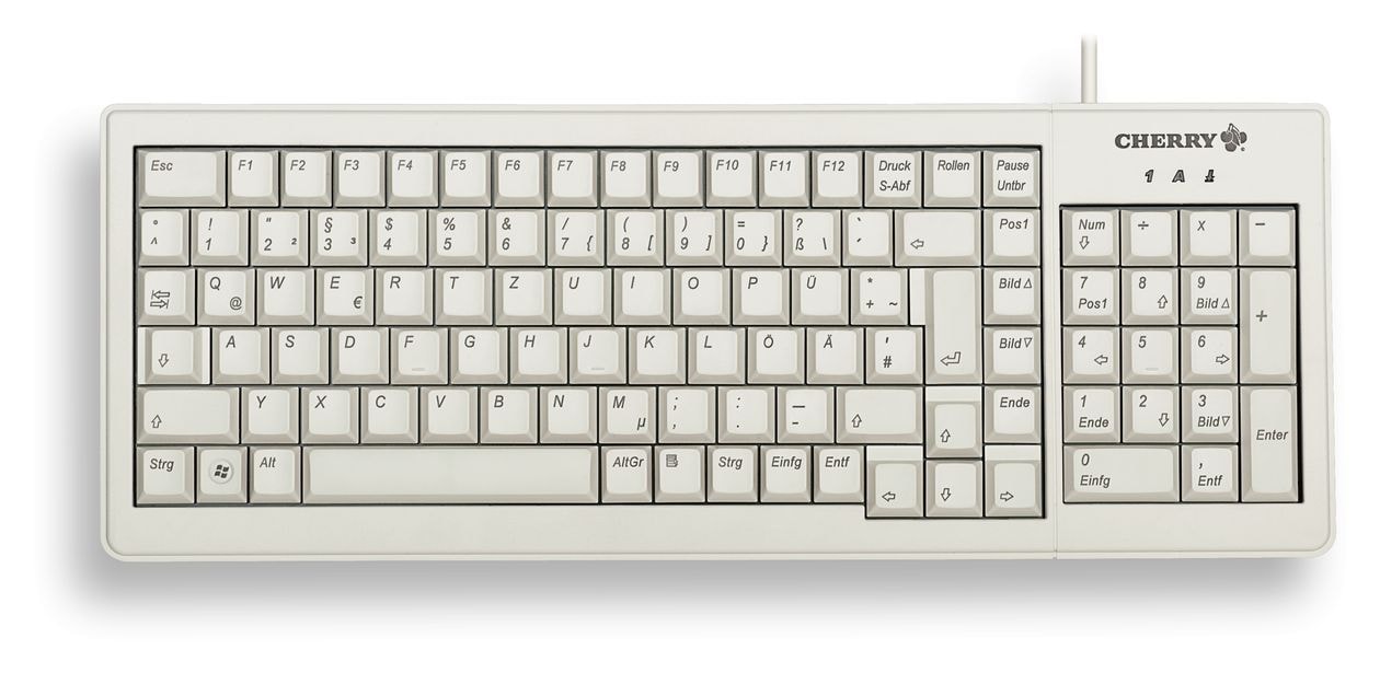 G84-5200 Complete Büro Tastatur USB + PS/2  (Grau) 
