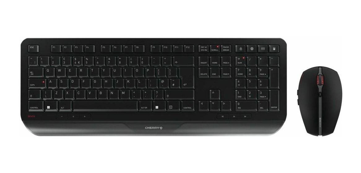 Gentix Desktop Heimbüro Tastatur RF Wireless 2.4 GHz  (Schwarz) 