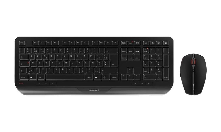 Gentix Desktop Büro Tastatur RF Wireless 2.400 GHz - 2.4835  (Schwarz) 