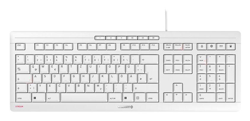JK-8500 Büro Tastatur (Weiß) 