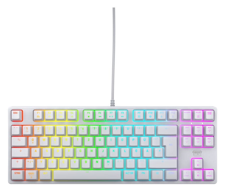 K4V2 TKL RGB-LED Gaming Tastatur USB  (Weiß) 