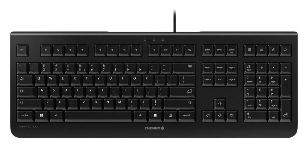 KC1000 Universal Tastatur USB  (Schwarz) 