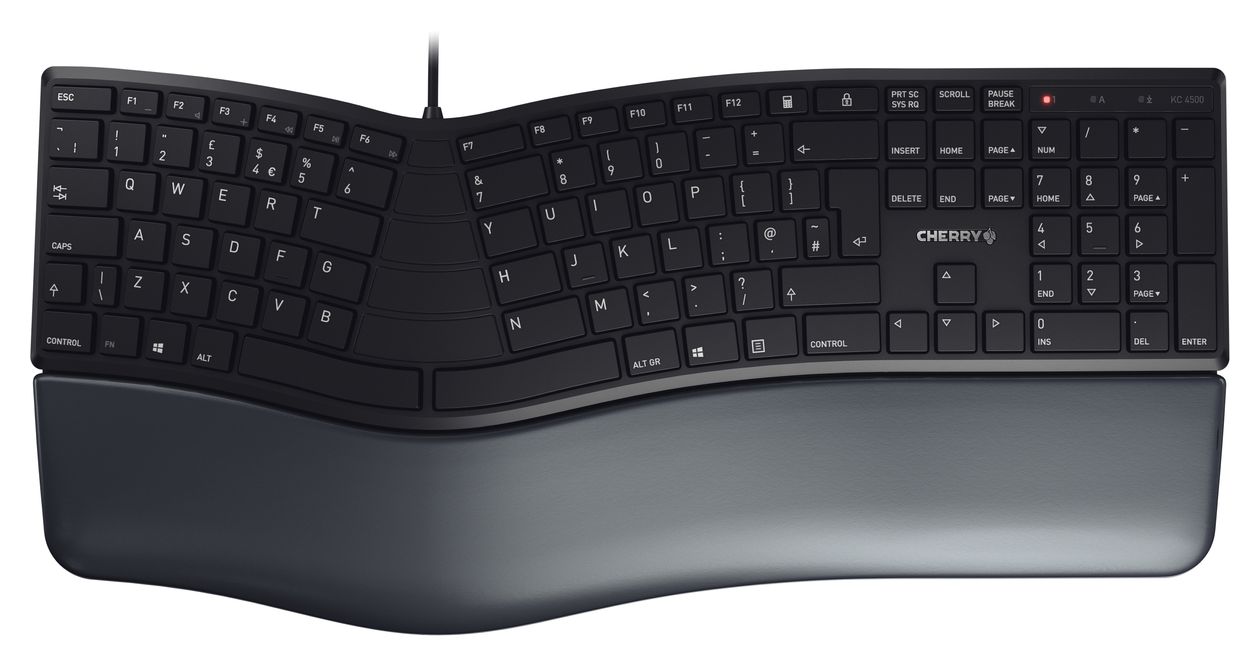 KC4500 Ergo Universal Tastatur USB  (Schwarz) 