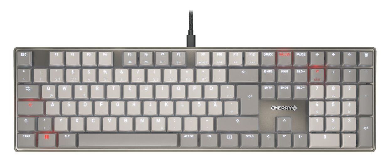 KC500MX LP Heimbüro Tastatur USB  (Grau) 
