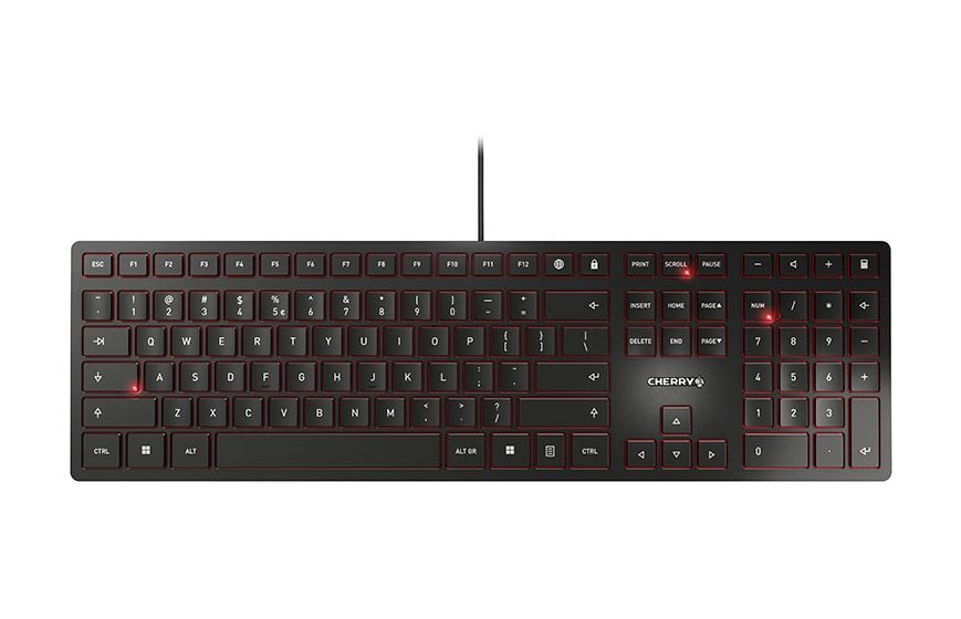 KC6000 Slim Universal Tastatur USB  (Schwarz) 