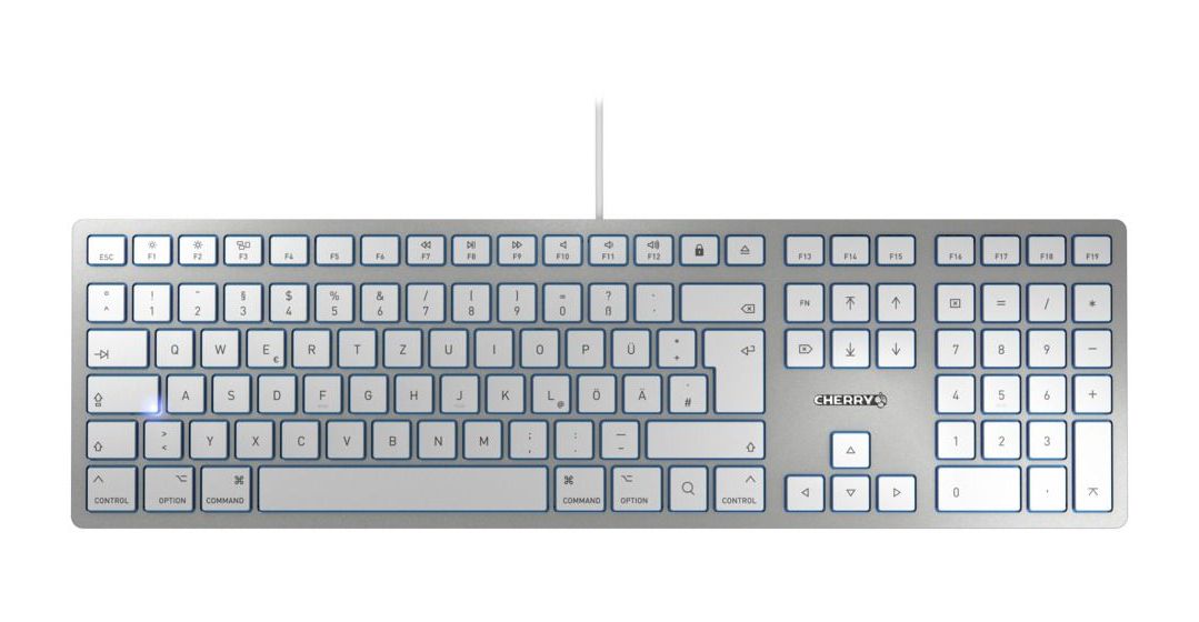KC6000 Slim für Mac Büro Tastatur USB  (Silber) 