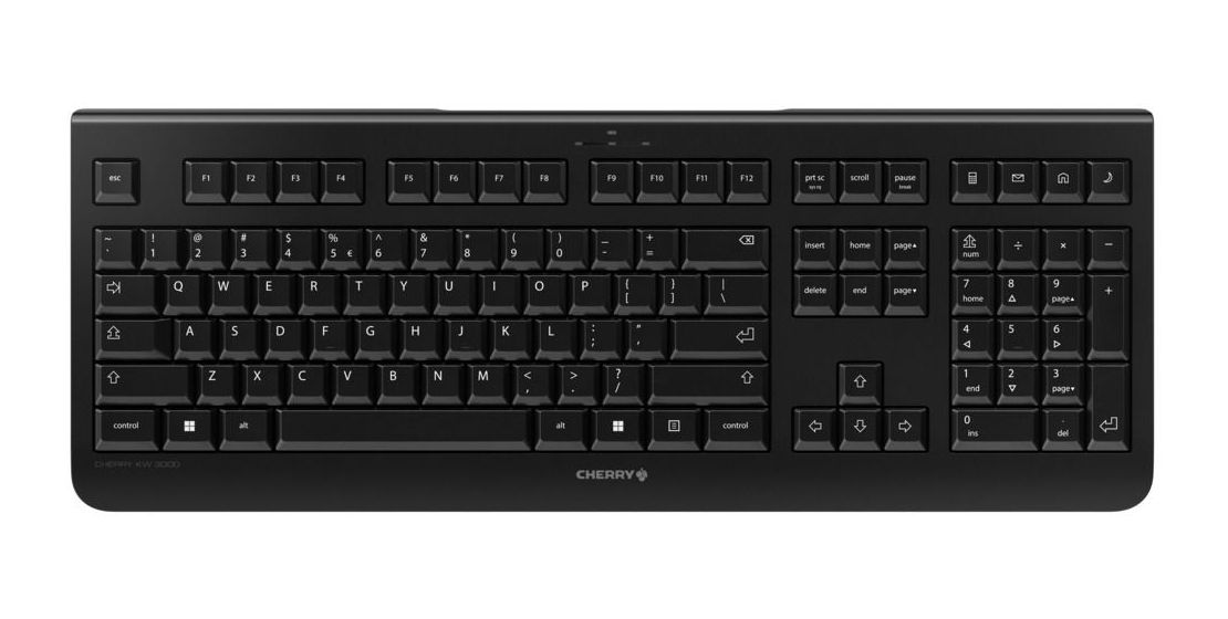 KW3000 Universal Tastatur RF Wireless 2.4 GHz  (Schwarz) 