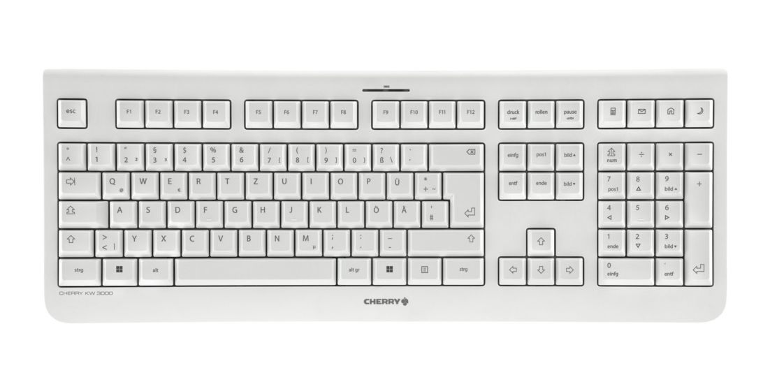 KW3000 Universal Tastatur RF Wireless 2.4 -2.4835 GHz  (Weiß) 