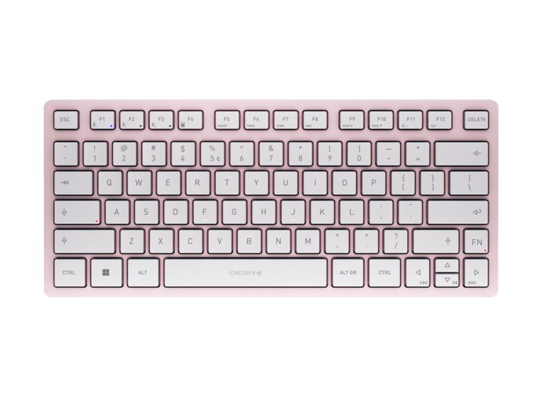 KW7100 Mini BT EU-Layout Universal Tastatur QWERTY Bluetooth  (Pink) 
