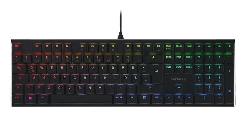 MX10.0N Cherry RGB-LED Universal Tastatur (Schwarz) 