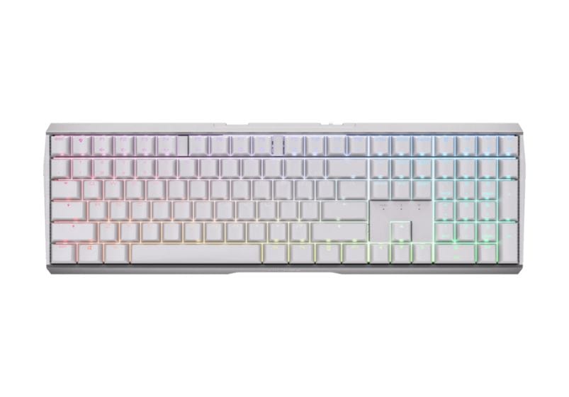 MX3.0S Wireless RGB-LED Gaming Tastatur RF Wireless + Bluetooth 2.4 GHz  (Weiß) 