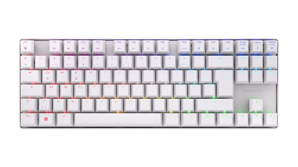 MX8.2 TKL Wireless RGB RGB-LED Gaming Tastatur USB + RF Wireless + Bluetooth 2.4 GHz  (Weiß) 