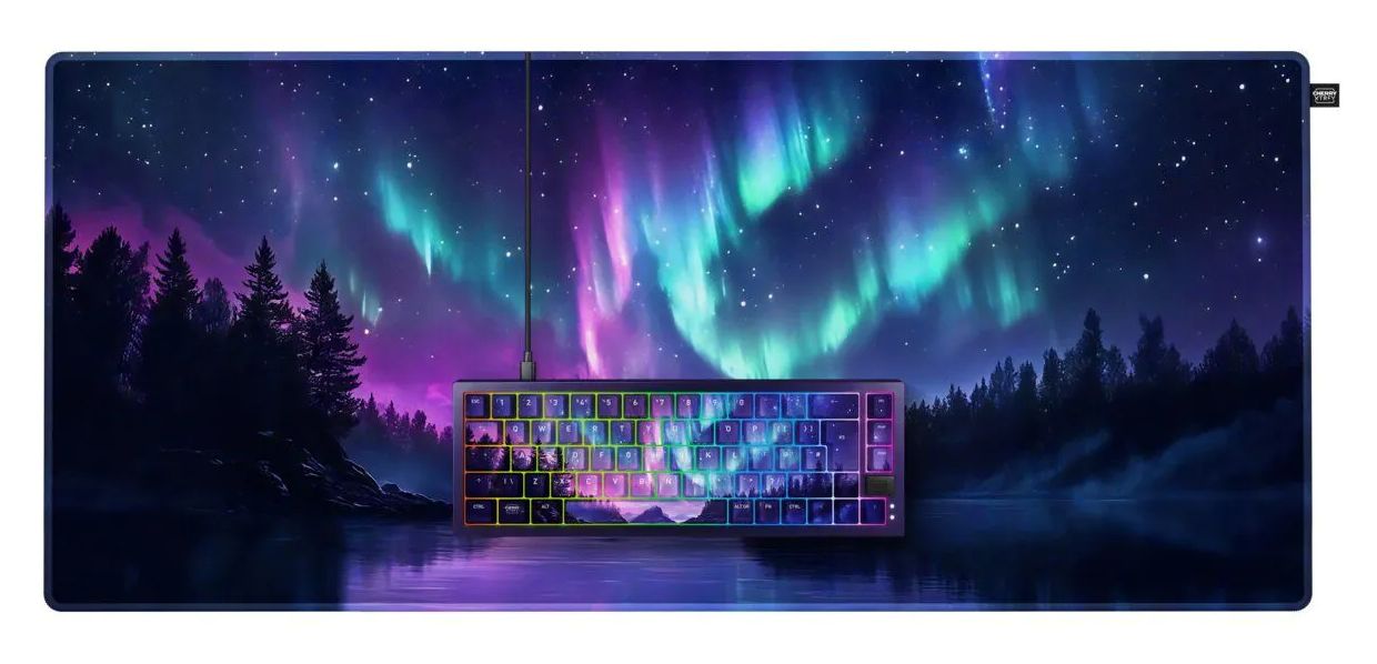 XTRFY K5V2 & GP6 Northern Light Bundle RGB-LED Home Tastatur USB  (Mehrfarbig) 
