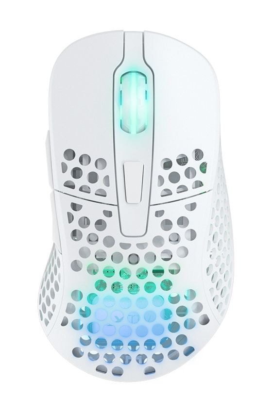 M4 RGB Wireless 19000 DPI Gaming Maus Optisch  (Weiß) 