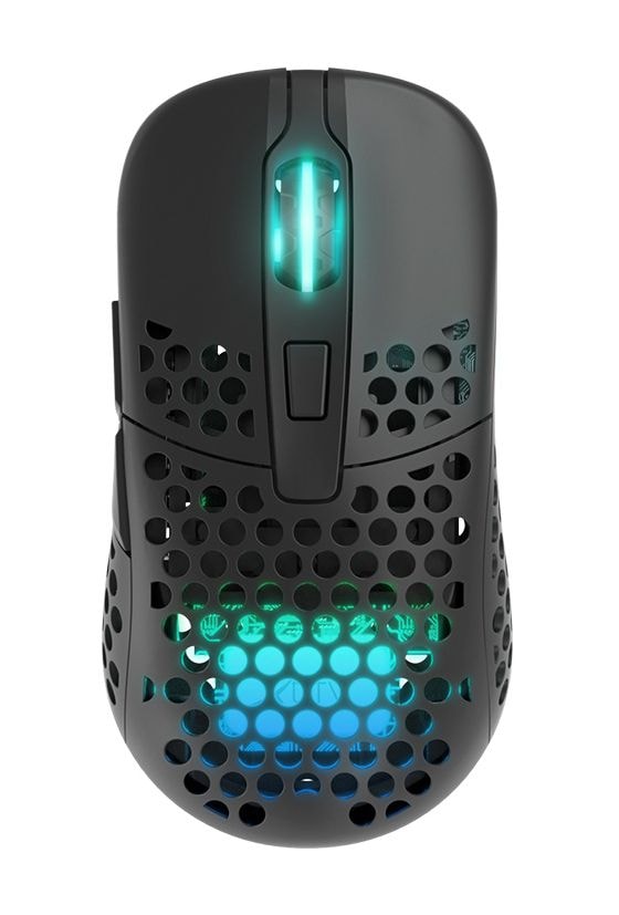 M42 RGB Wireless 19000 DPI Gaming Maus Optisch  (Schwarz) 