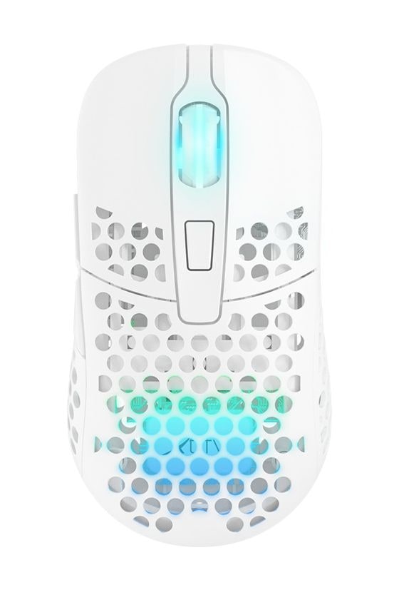M42 RGB Wireless 19000 DPI Gaming Maus Optisch  (Weiß) 