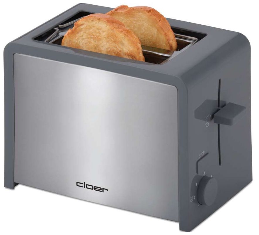 3215 London Toaster 825 W 2 Scheibe(n) (Grau, Edelstahl) 