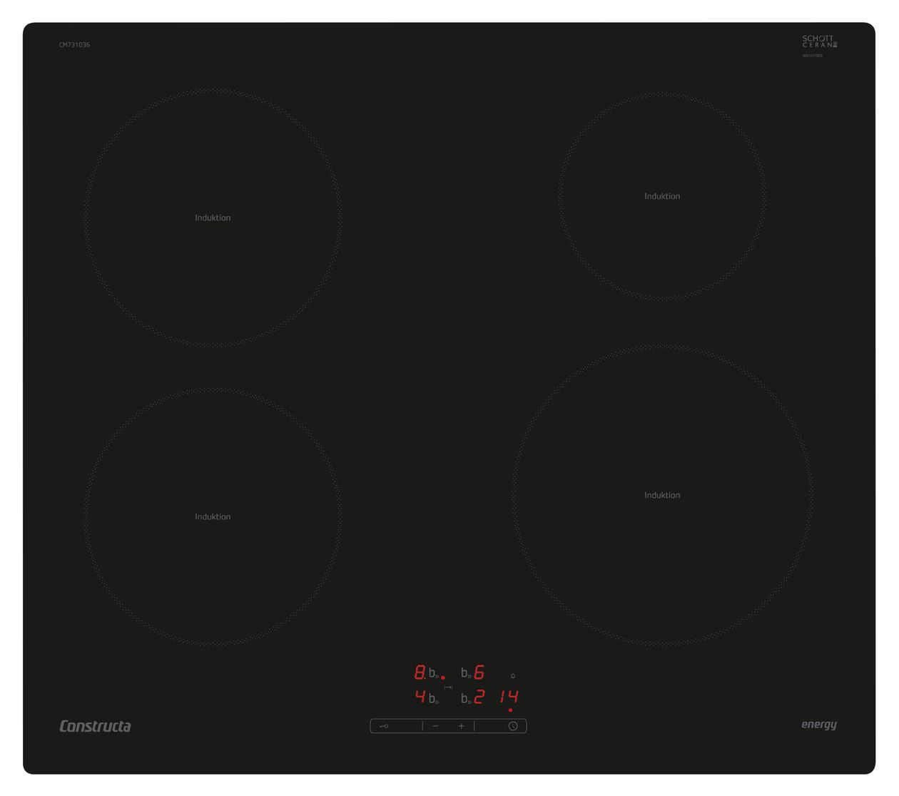 CM731036 herdgebundenes 60 cm Induktions Kochfeld/Herdplatte 4 Zone(n) 
