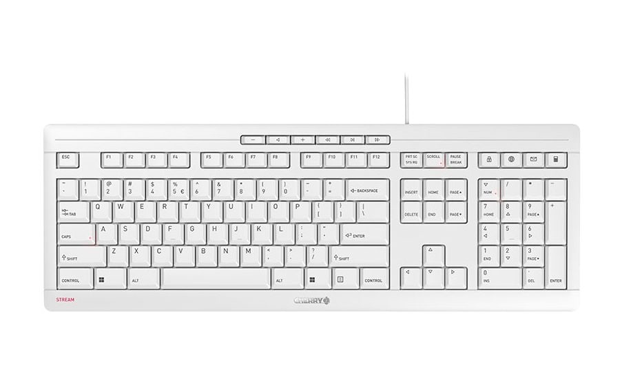 Stream Büro Tastatur USB  (Weiß) 