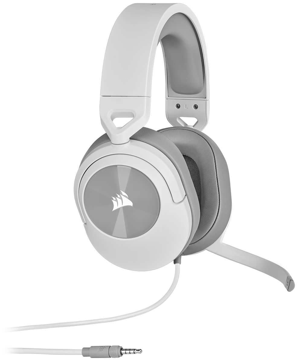 HS55 Stereo Ohraufliegender Kopfhörer Kabelgebunden (Weiß) 