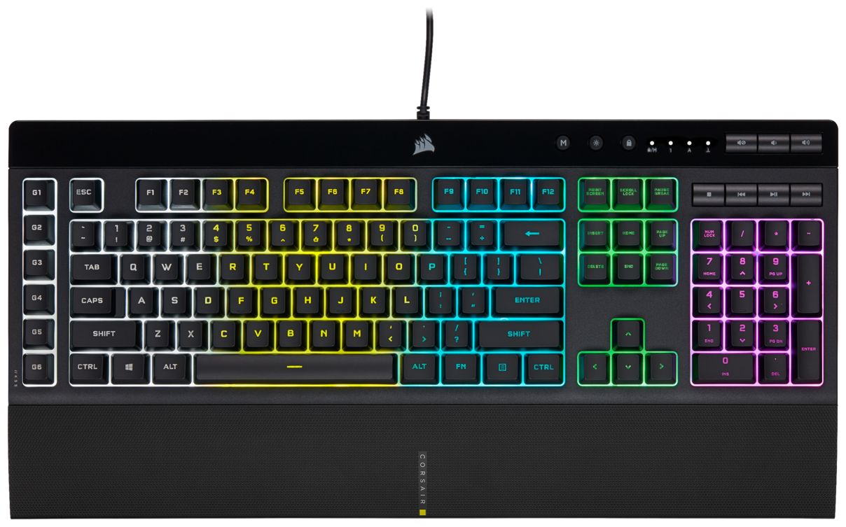 K55 Pro RGB-LED Gaming Tastatur (Schwarz) 