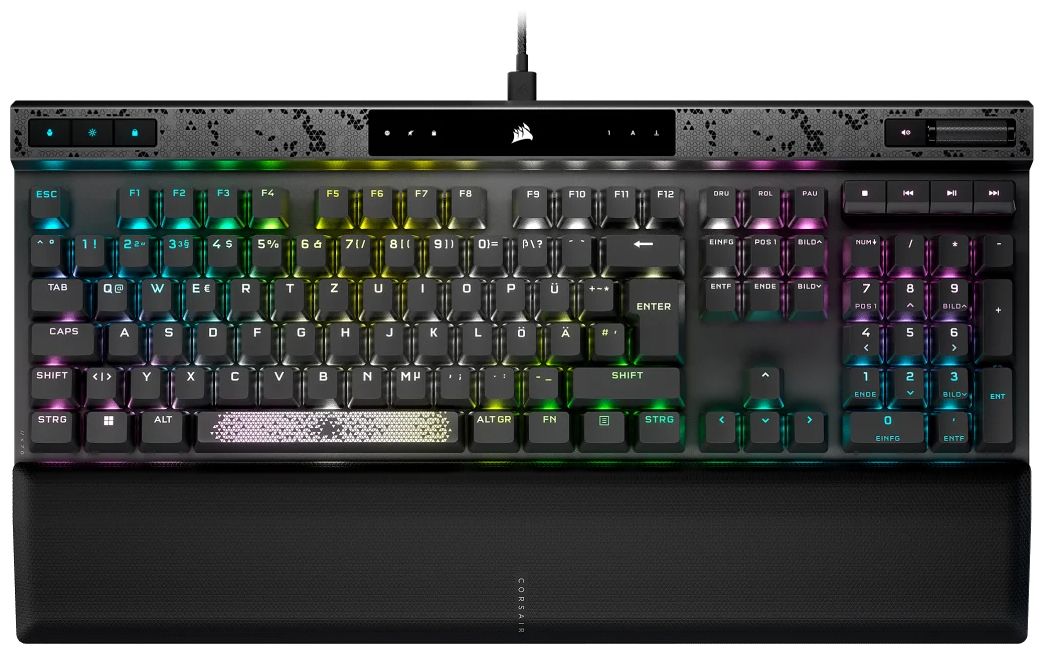 K70 MAX RGB-LED Gaming Tastatur (Schwarz) 