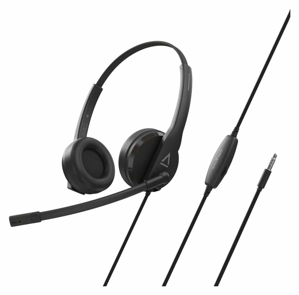 HS-230 Ohraufliegender Kopfhörer Kabelgebunden USB Typ-A  (Schwarz) 