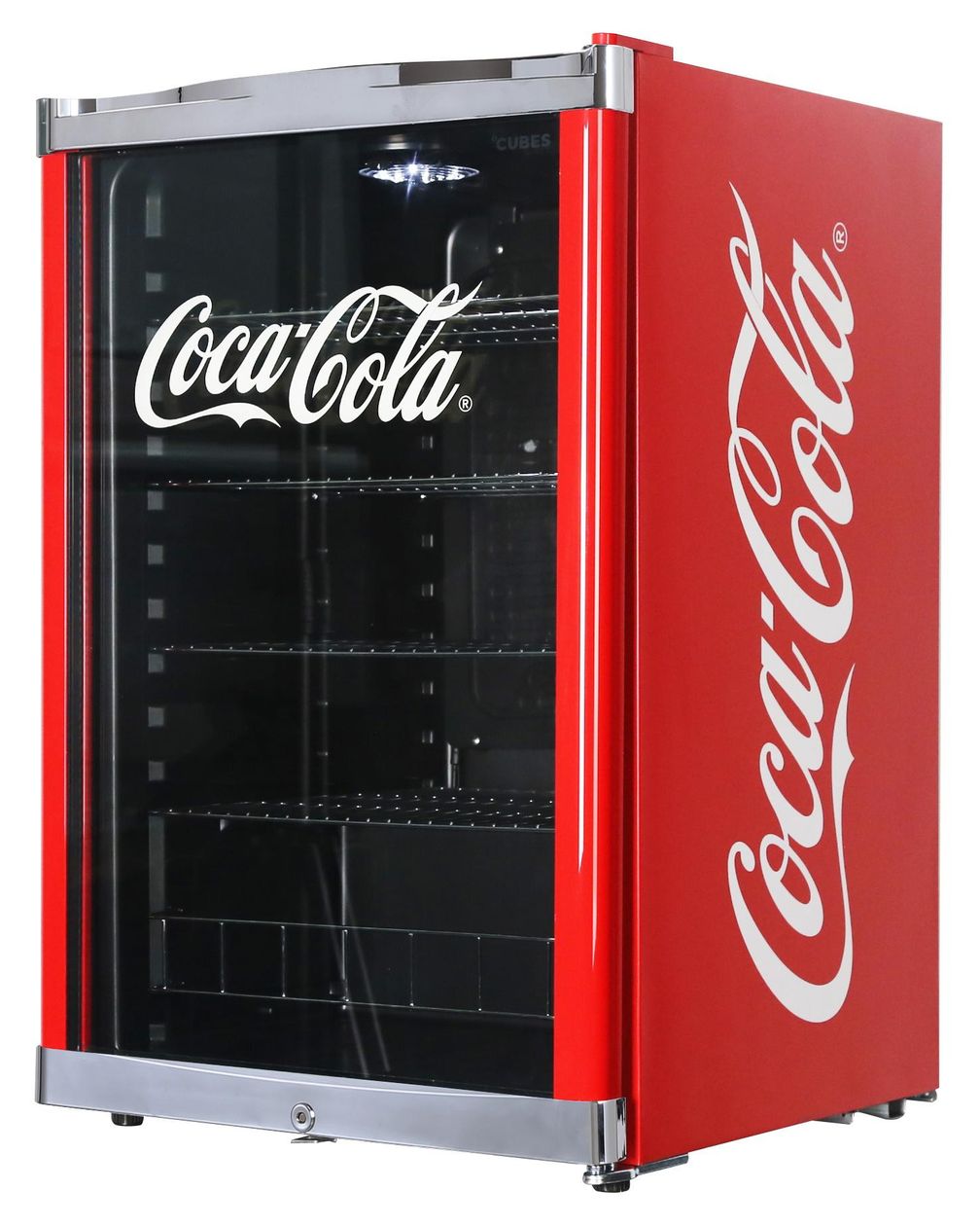 HighCube Coca Cola HC166E 115 l Tischkühlschrank EEK: E 81 kWh Jahr  (Rot) 