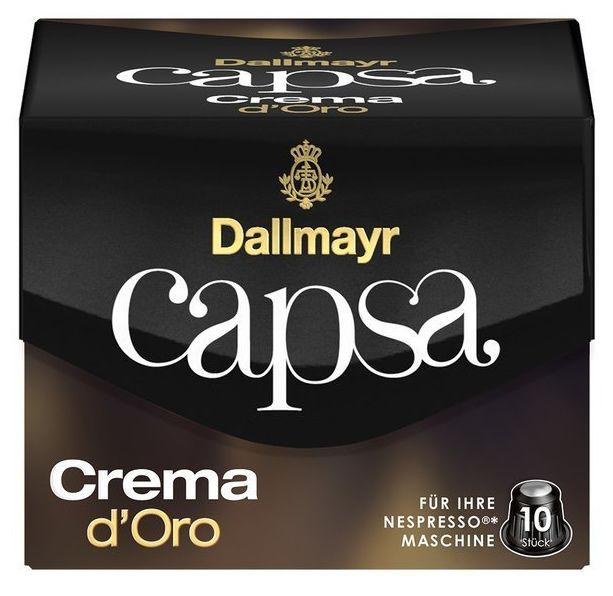 Capsa Crema d'Oro Kaffeekapseln Intensität: 5 10 Stück 100% Arabica 