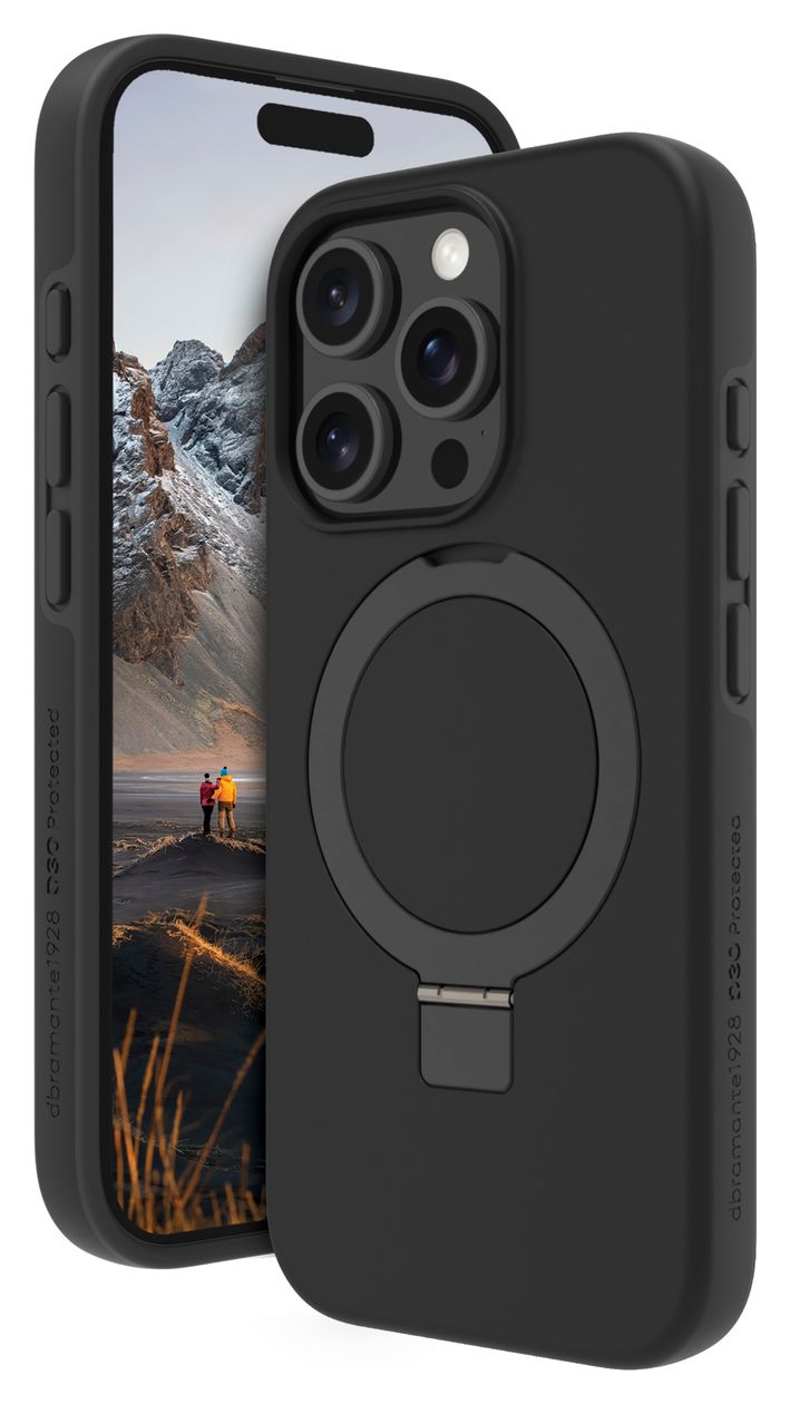 Iceland Ultra D3O MS Kick Cover für Apple iPhone 16 Pro  (Schwarz) 