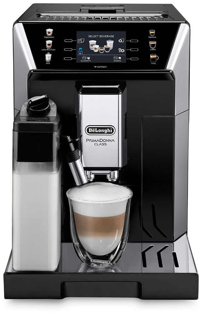 PrimaDonna Class Evo ECAM550.65.SB Kaffeevollautomat 360 g AutoClean (Schwarz, Silber) 