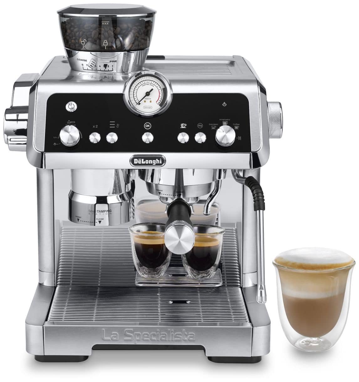 EC9355.M La Specialista Prestigio Siebträger Kaffeemaschine 19 bar 1450 W (Metallisch) 