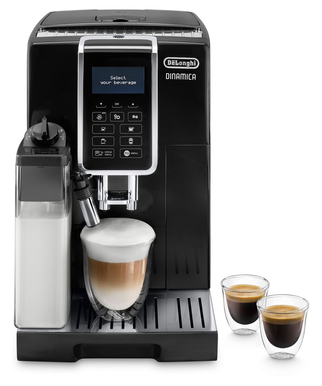 Dinamica ECAM356.57.B Kaffeevollautomat 15 bar 300 g AutoClean  (Schwarz) 