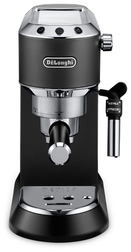 EC685.BK Dedica Style Siebträger Kaffeemaschine 1300 W (Schwarz, Silber) 