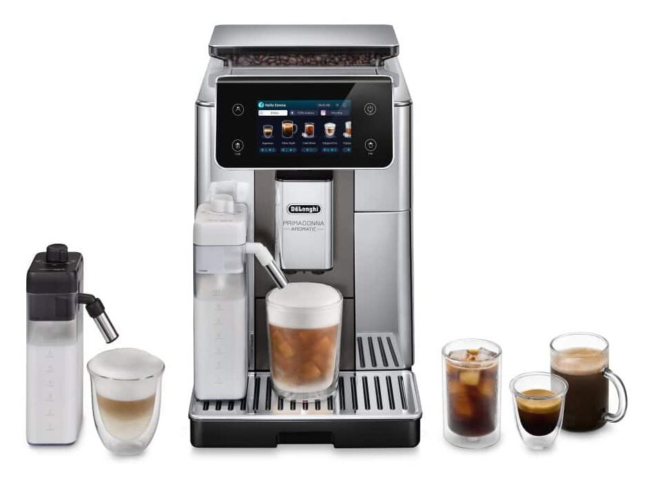 PrimaDonna Aromatic ECAM630.75.TSM Kaffeevollautomat 19 bar 2,2 l 500 g AutoClean  (Schwarz, Titan) 
