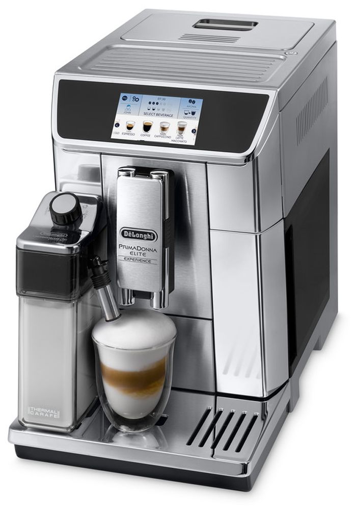 PrimaDonna Elite Experience ECAM656.85.MS Kaffeevollautomat 15 bar 400 g AutoClean (Schwarz, Metallisch) 