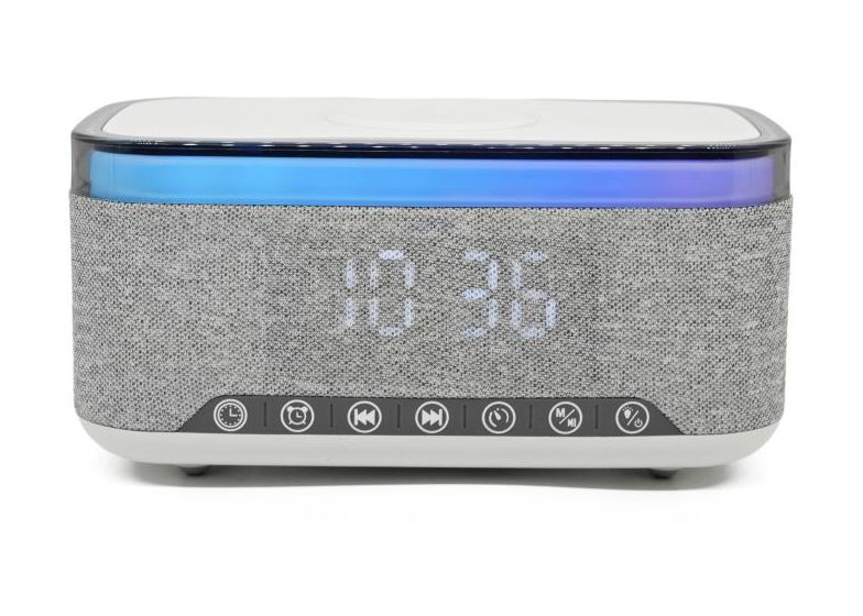 CRQ-225 Bluetooth FM Radio Uhr  (Grau) 