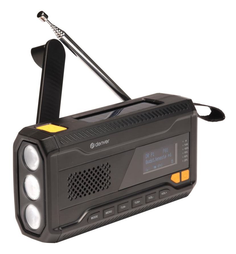SCD-2033 DAB+, FM Radio Tragbar  (Schwarz) 