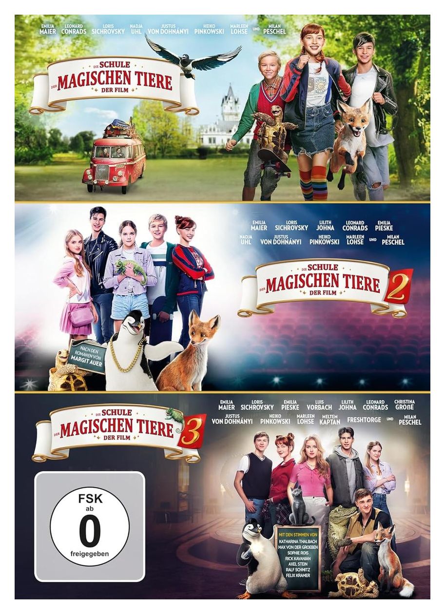Die Schule der magischen Tiere 1-3 (DVD) 