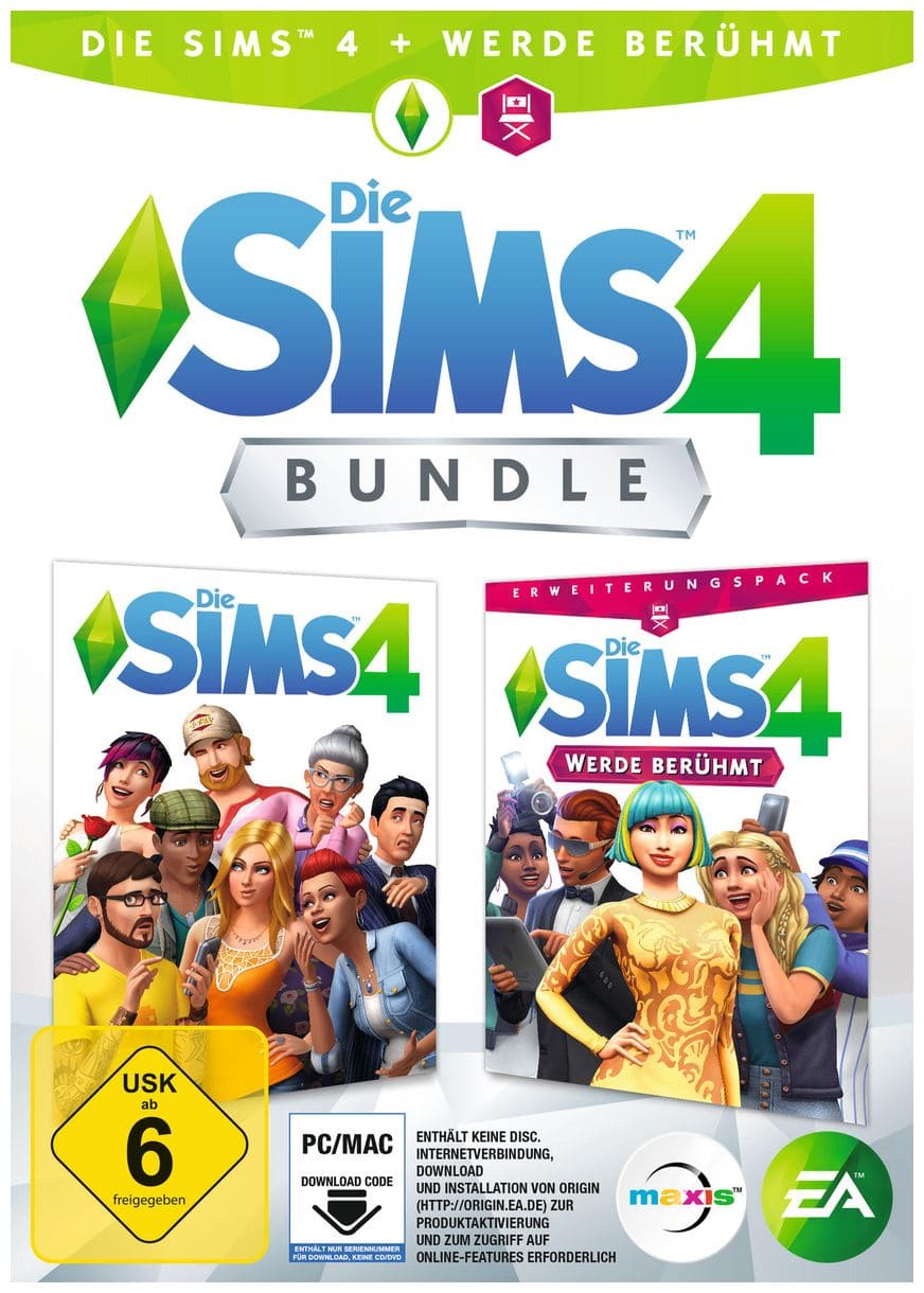 Die Sims 4 Bundle: Die Sims 4 + Werde berühmt (PC) 