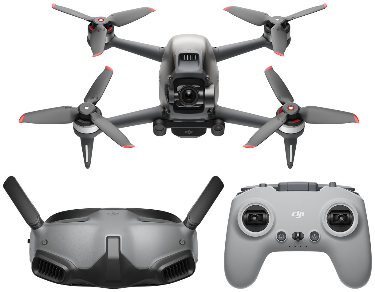 FPV Explorer Combo 3840 x 2160 Pixel Quadrocopter Multicopter/Drohne Flugzeit: 20 min (Grau) 