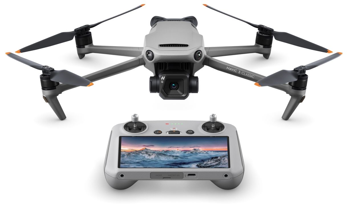 Mavic 3 Classic 5280 x 3956 Pixel Quadrocopter Multicopter/Drohne Flugzeit: 46 min (Schwarz, Grau) 