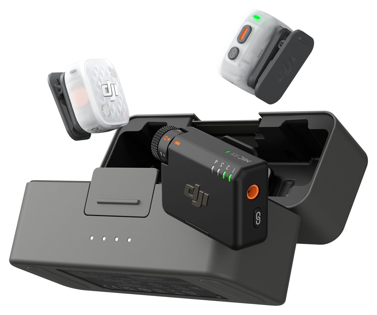 Mic Mini 2S (2 TX + 1 RX + Charging Case) 
