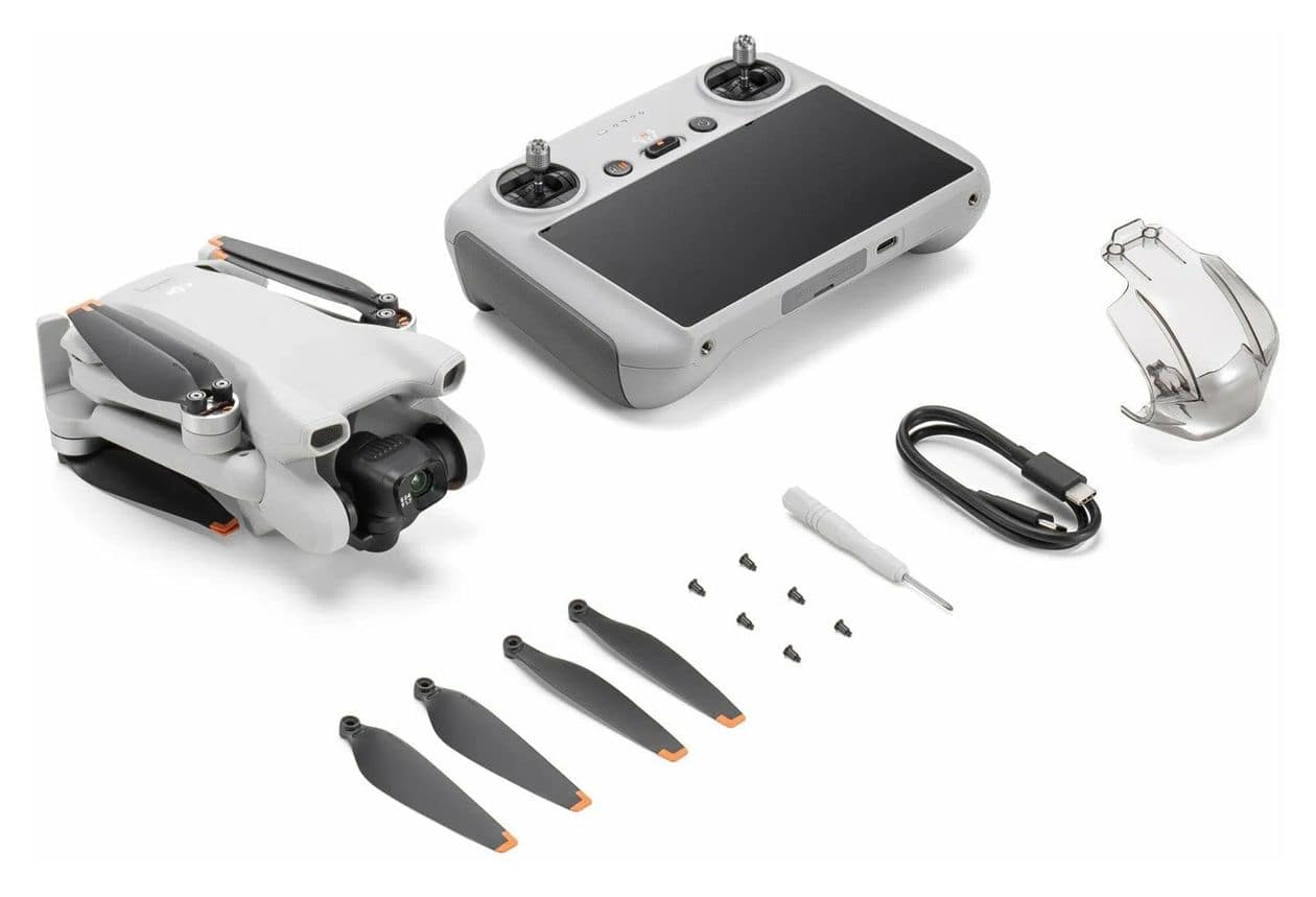 Mini 3 (RC) 8064 x 6048 Pixel Mini-Drohne Multicopter/Drohne Flugzeit: 38 min (Grau, Weiß) 