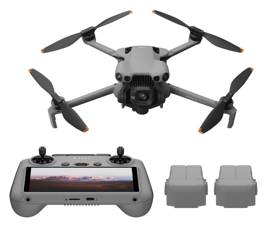 Mini 5 Pro Fly More Combo Plus (DJI RC2) 8192 x 6144 Pixel Quadrocopter Multicopter/Drohne Flugzeit: 36 min  (Schwarz, Grau) 