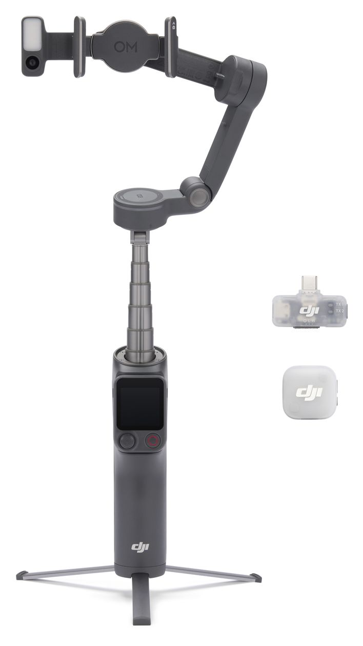 Osmo Mobile 8P Creator Combo Stativ Gimbal für Smartphone faltbar Bluetooth  (Schwarz) 
