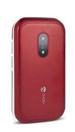 6040 Smartphone 7,11 cm (2.8 Zoll) 3 MP Dual Sim (Rot, Weiß) 