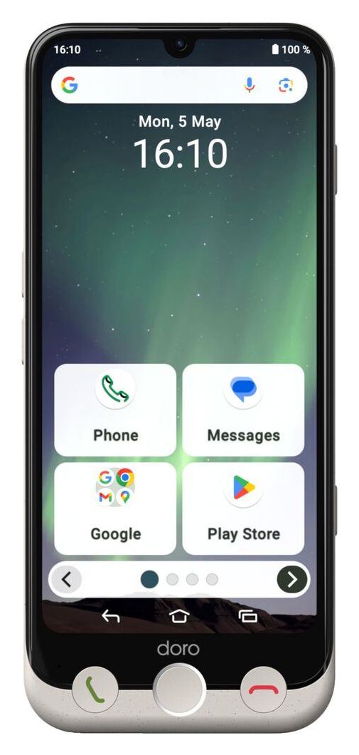 Aurora A30 128 GB 4G Smartphone 15,5 cm (6.1 Zoll) 2,0 GHz Android 50 MP Dual Kamera Dual Sim WiFi 5  (Schwarz, Weiß) 